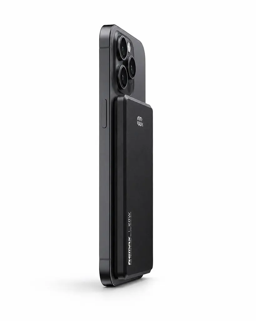 Повербанк Remax RPP-107 9 мм 5000 мАг 20 Вт USB-C MagSafe PD QC Чорний (1362 - фото 6