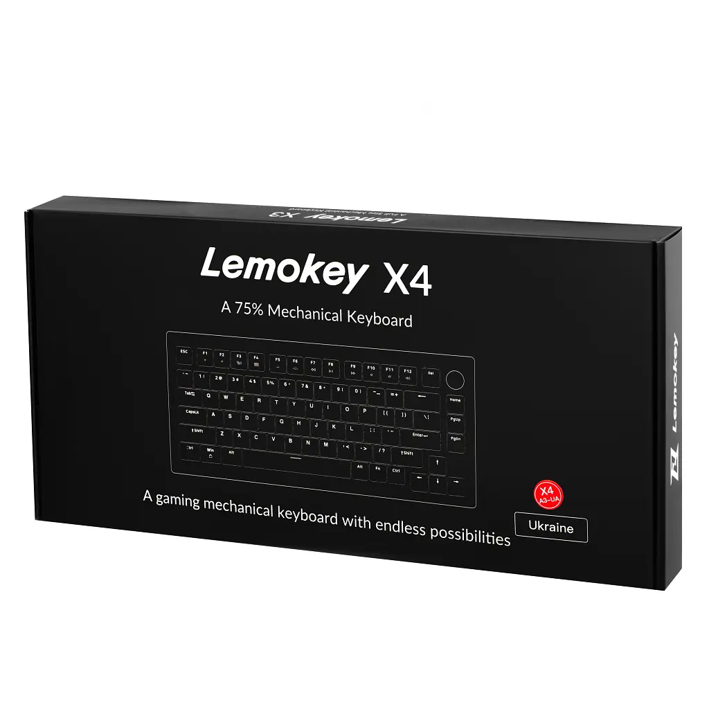 Клавиатура Lemokey Keychron X4 Brown Red LED USB Black (X4-A3-UA) - фото 12