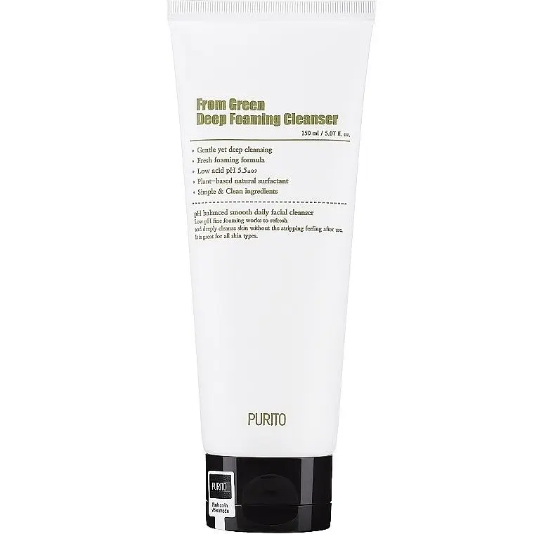 Пінка з центелою й зеленим чаєм Purito From Green Deep Foaming Cleanser 150 мл