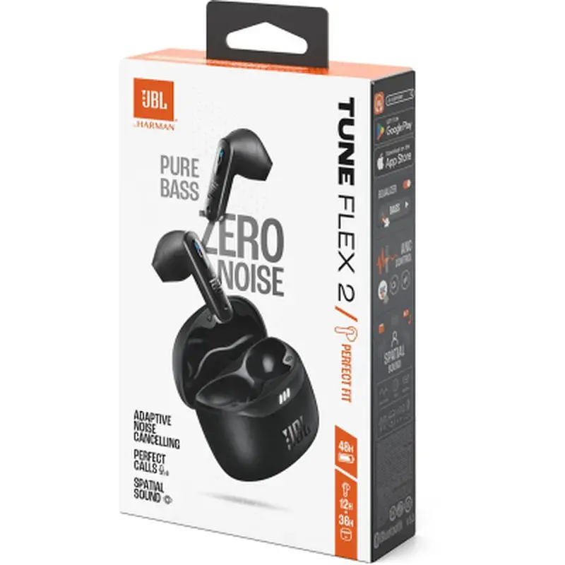 Навушники JBL Tune Flex 2 Black (JBLTFLEX2BLK) - фото 11