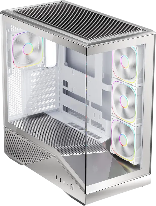Корпус 1stPlayer GM7 ARGB Silver (GM7-SV-3FN7R-W-1FN7-W) - фото 4