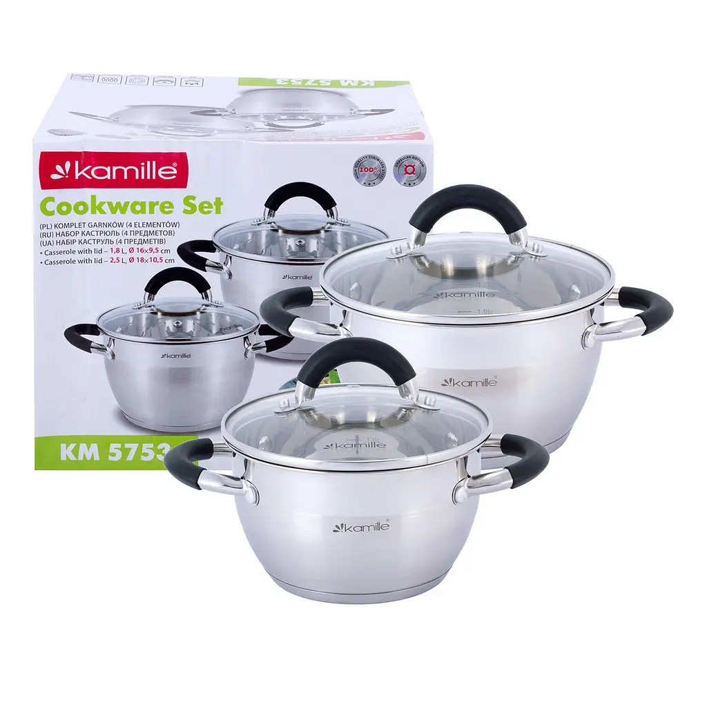 Набір каструль Kamille KM-5753 4 предм.