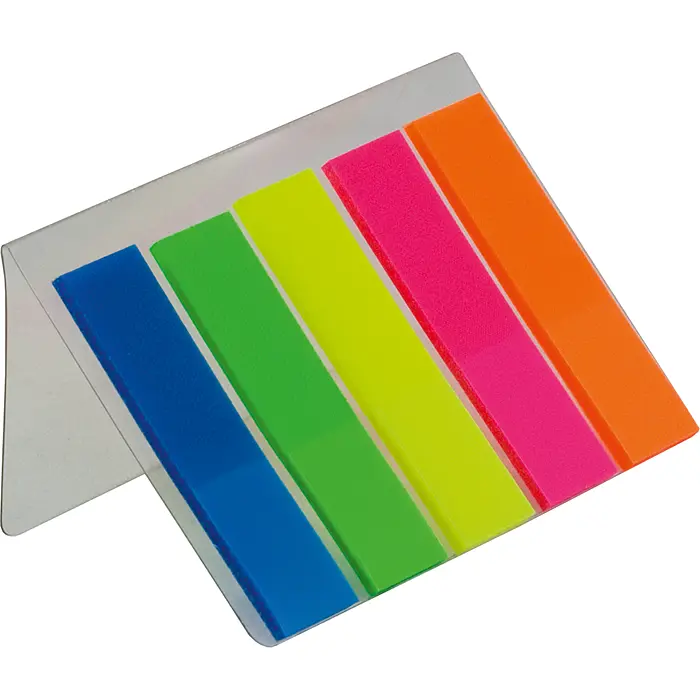Закладки пластикові з клейким шаром Buromax Neon 45x12 мм 125 шт. (BM.2302-98) - фото 2