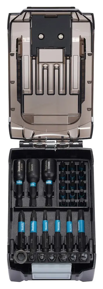 Набір біт торсіонних 31 шт у вигляді акумулятора XGT Makita Impact Black E-22850 - фото 2