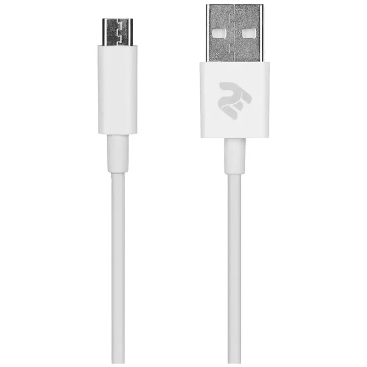 Кабель 2E Micro USB Molding Type 1m White