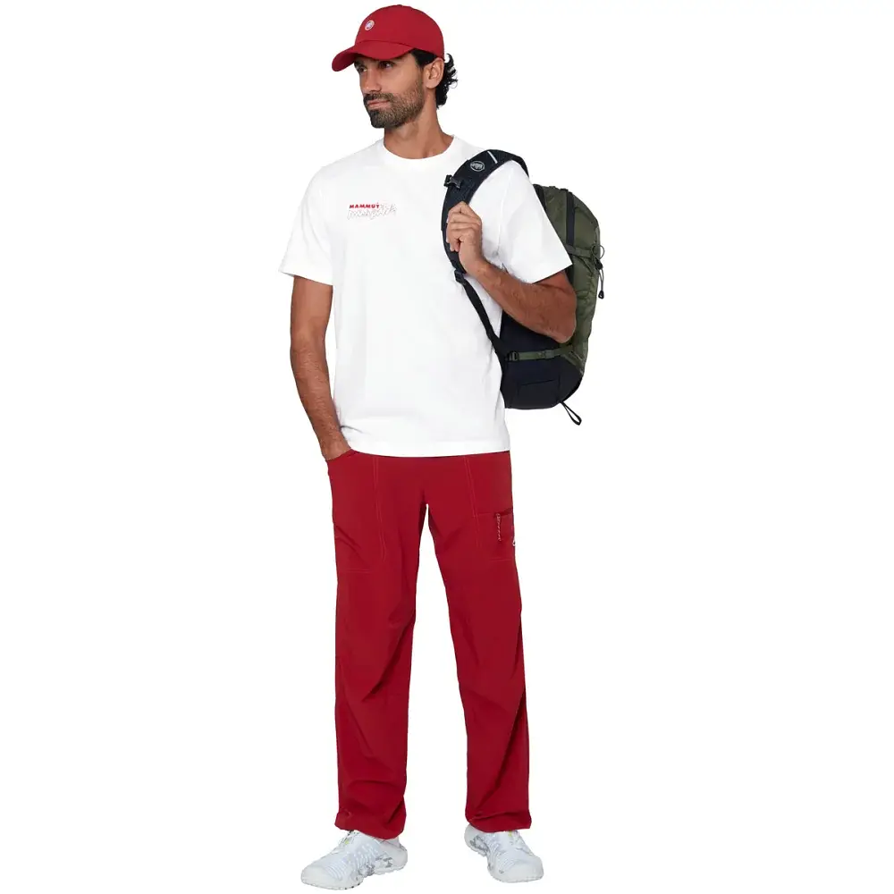 Футболка Mammut Base T-Shirt Men Multi-Pitch L white - фото 6