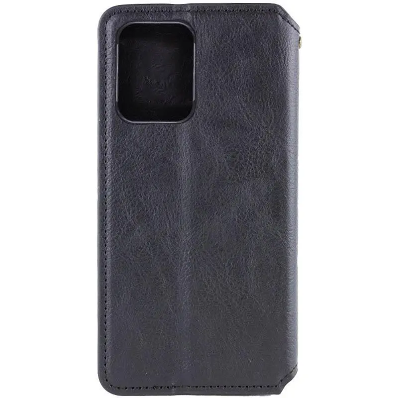 Кожаный чехол-книжка Getman Cubic (PU) для Motorola Moto G06 Черный - фото 3