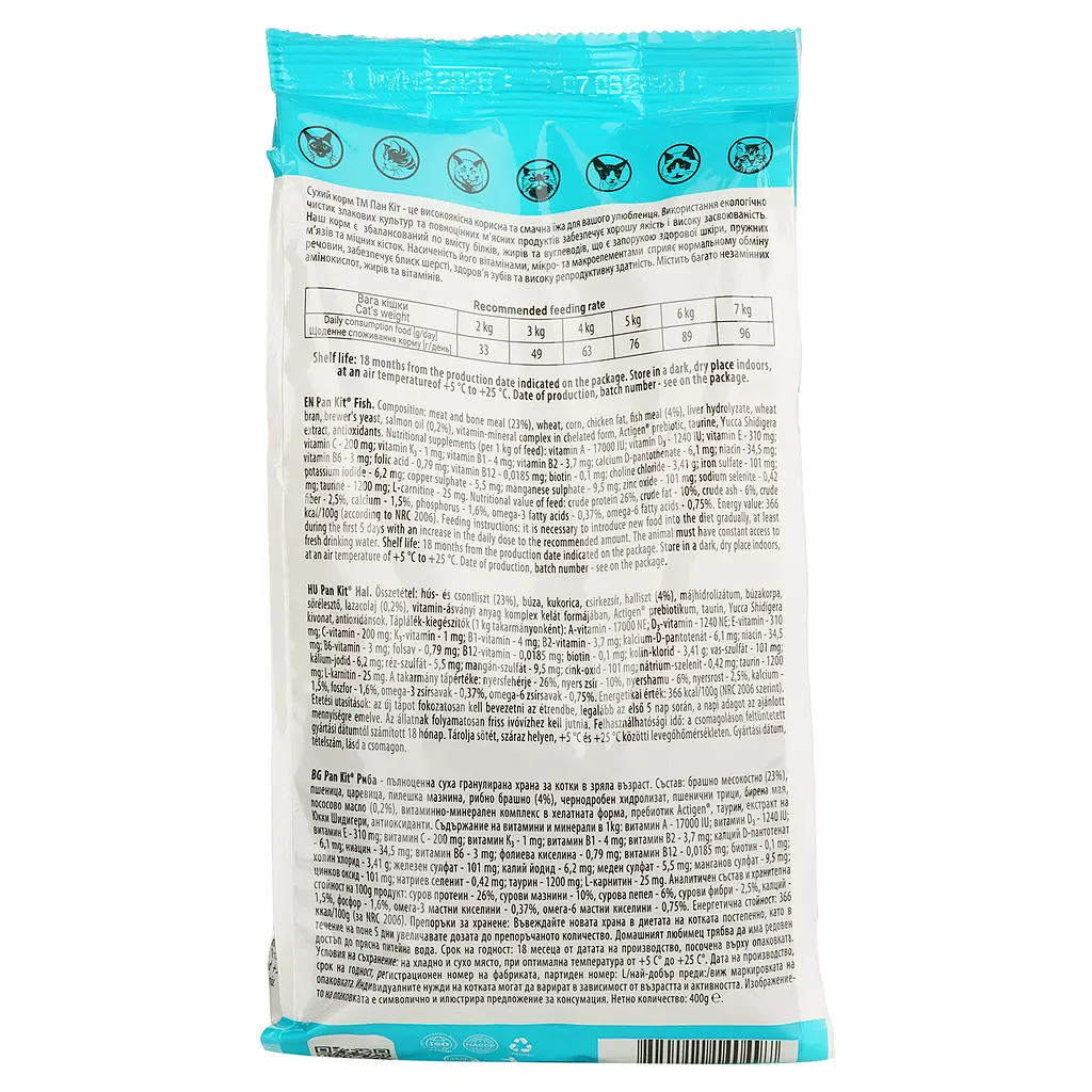 Сухий корм для котів Пан Кот Риба, 0,4 кг - фото 2