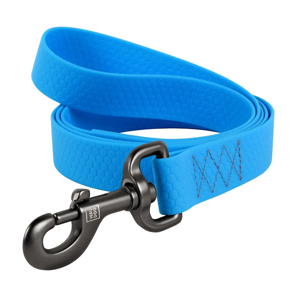 Повідець для собак WAUDOG Waterproof M Ш 20 мм Д 305 см блакитний (27362)