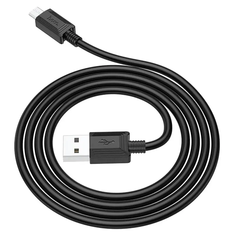 Дата кабель Hoco X73 Ferry USB to MicroUSB 2.4A (1m) Black - фото 2