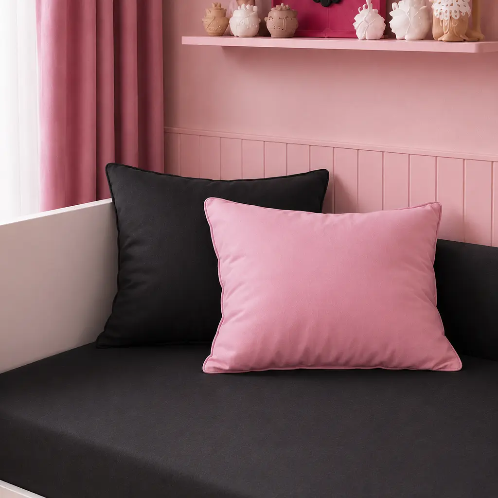 Дитяча постільна білизна MIRSON TEENAGER фланель Black/Pink 200х220см (2200012803417) - фото 9