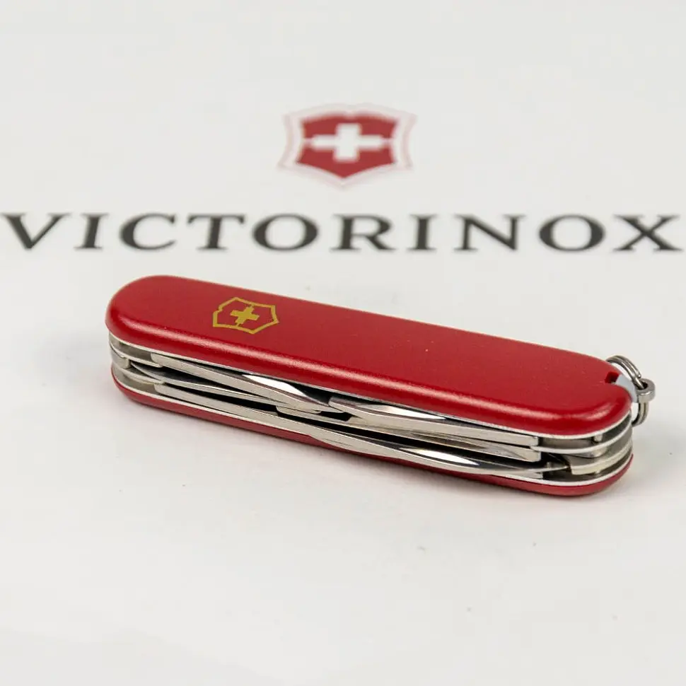 Ніж Victorinox Climber Mat 91мм 14функ черв мат жовт.лого - фото 6