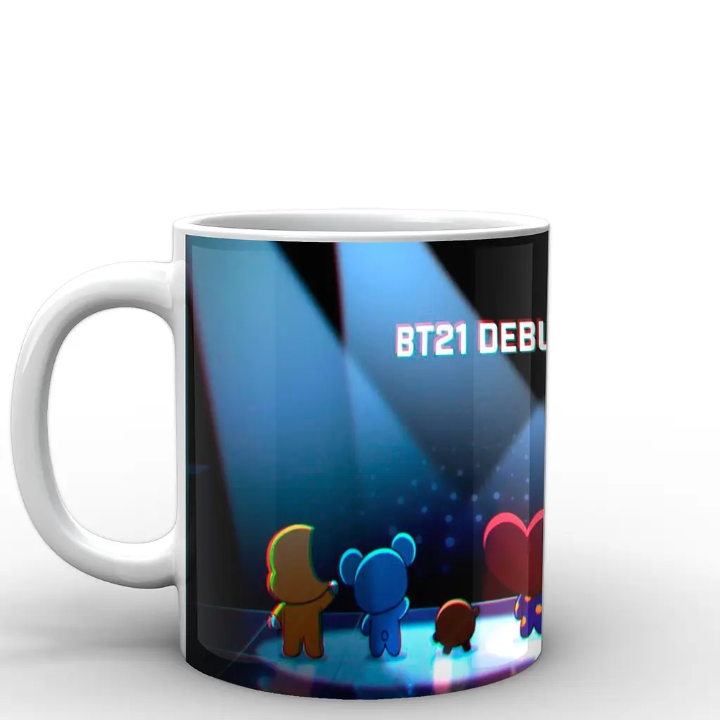 Кухоль GeekLand БТ21 на сцені BT21 BTS 02.47 330 мл білий - фото 3
