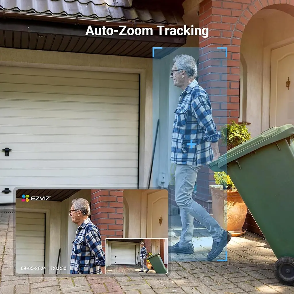 Набір 2 WiFi камери EZVIZ C8c 2MP, 360°, нічне бачення, трекінг, звук - фото 5