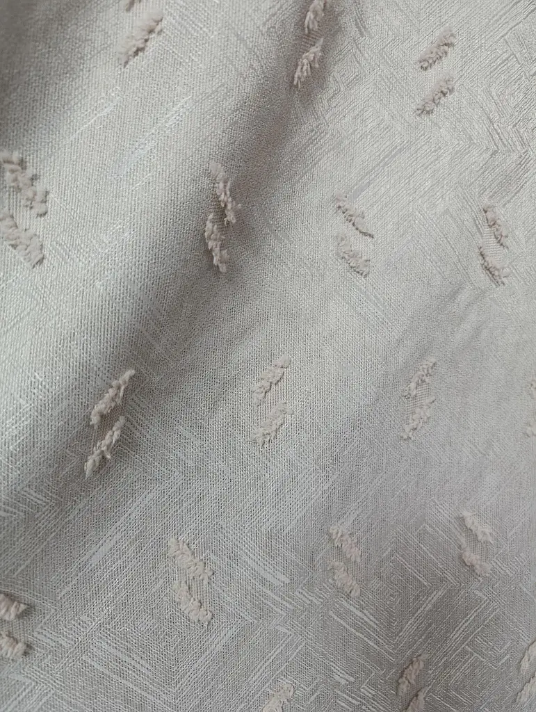 Комплект штор льон буклє сіро-бежевий 2 шт 100х270 - фото 5