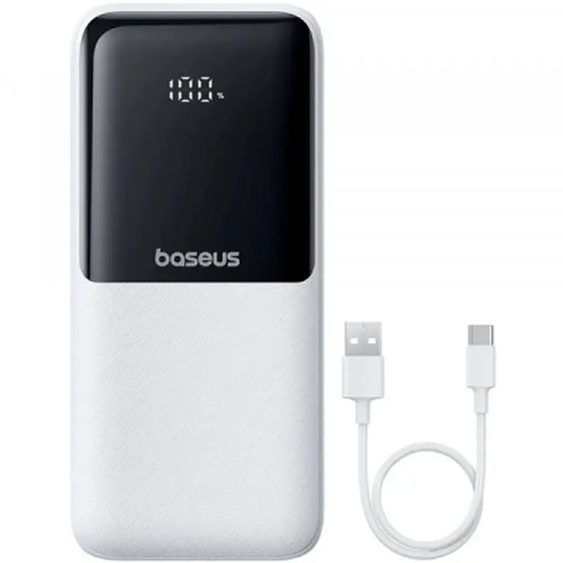 Батарея універсальна Baseus Lipow 20000mAh 22,5W PD, QC/3.0, White (P10079102213-00) - фото 4