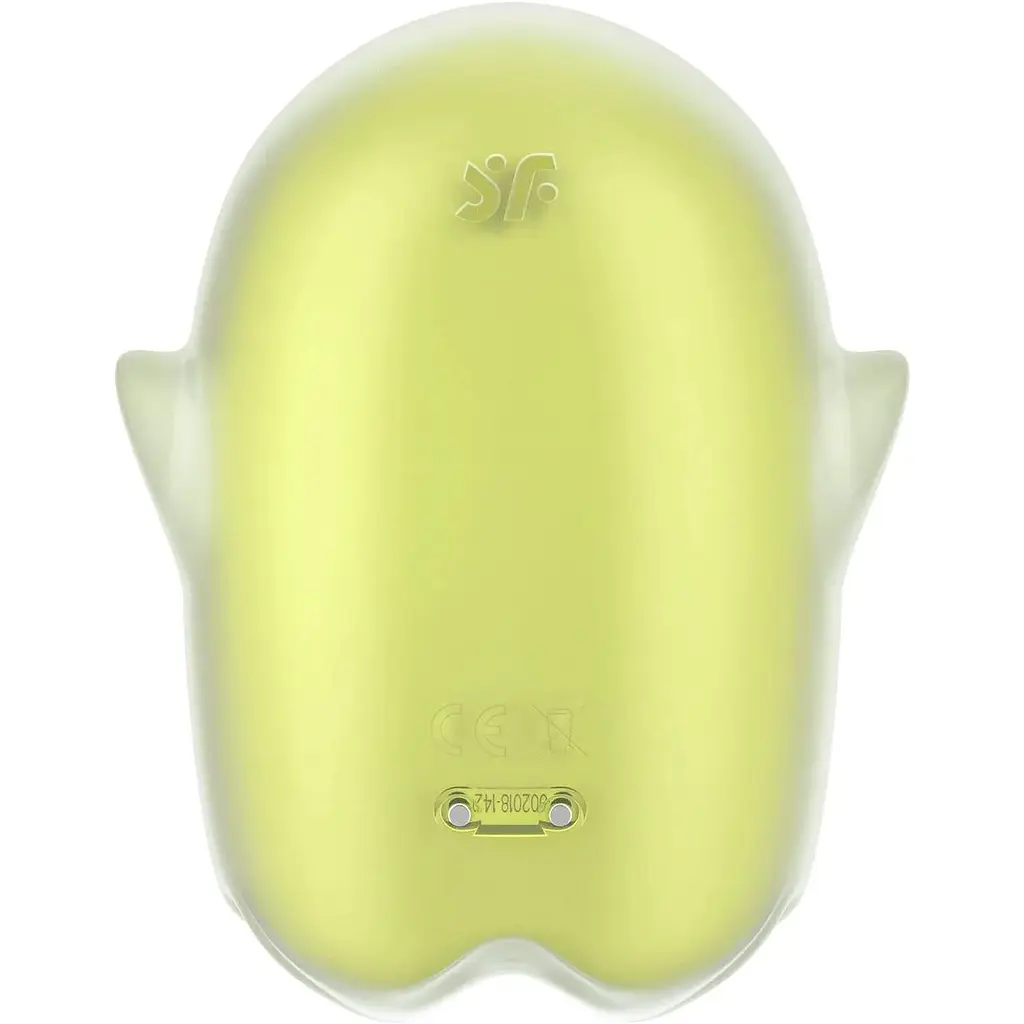 Вакуумный стимулятор с вибрацией Satisfyer Glowing Ghost Yellow - фото 5