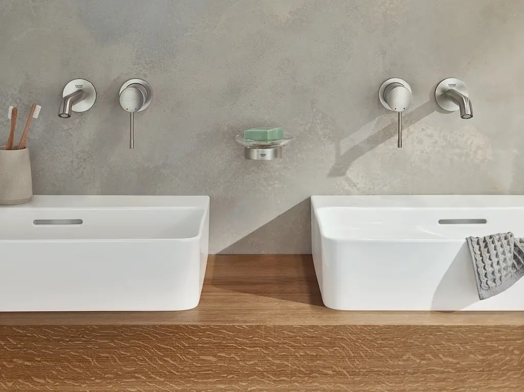 Змішувач для умивальника на два отвори M-Size Grohe Essence 29192DC1 Хром матовий - фото 3