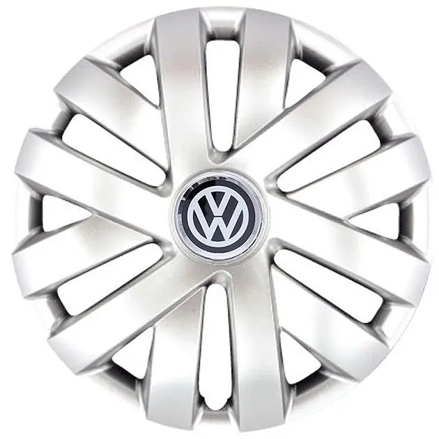 Ковпак колеса з емблемою Volkswagen SKS216 R14 сірий з логотипом на вибір 4 шт