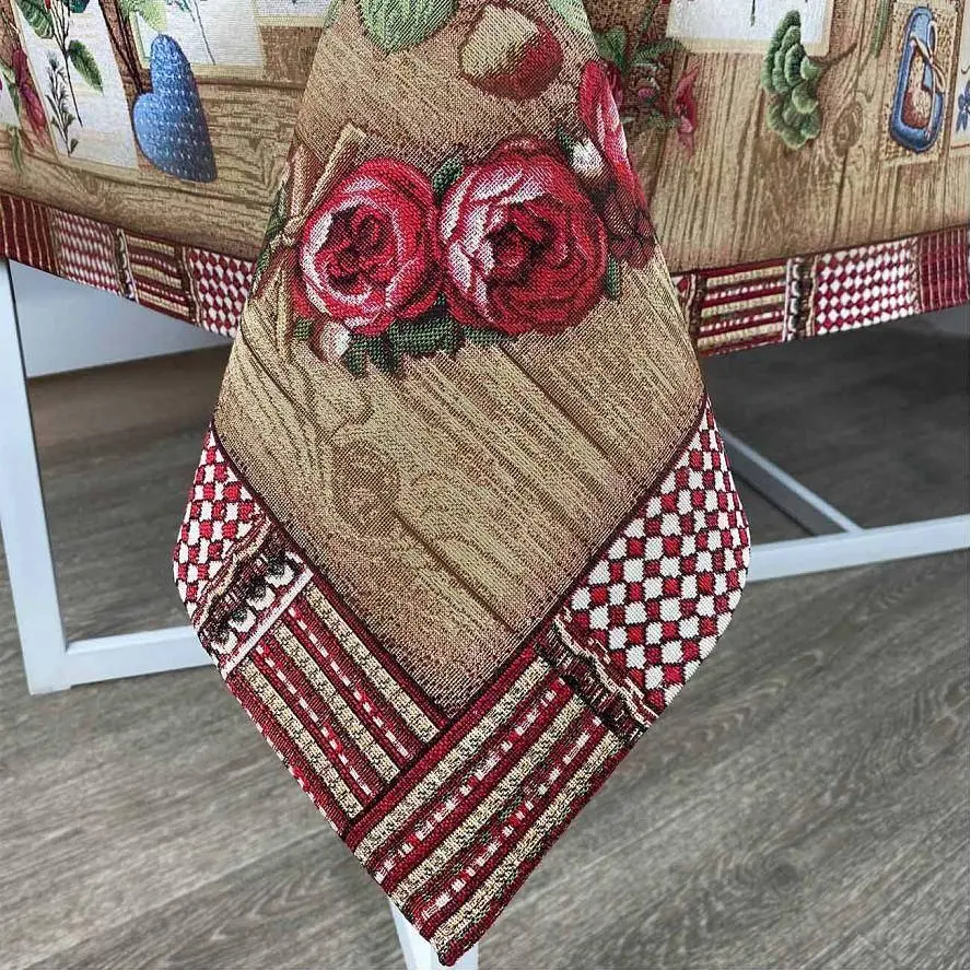 Скатертина Прованс Wooden 140х134 см (24647) - фото 4