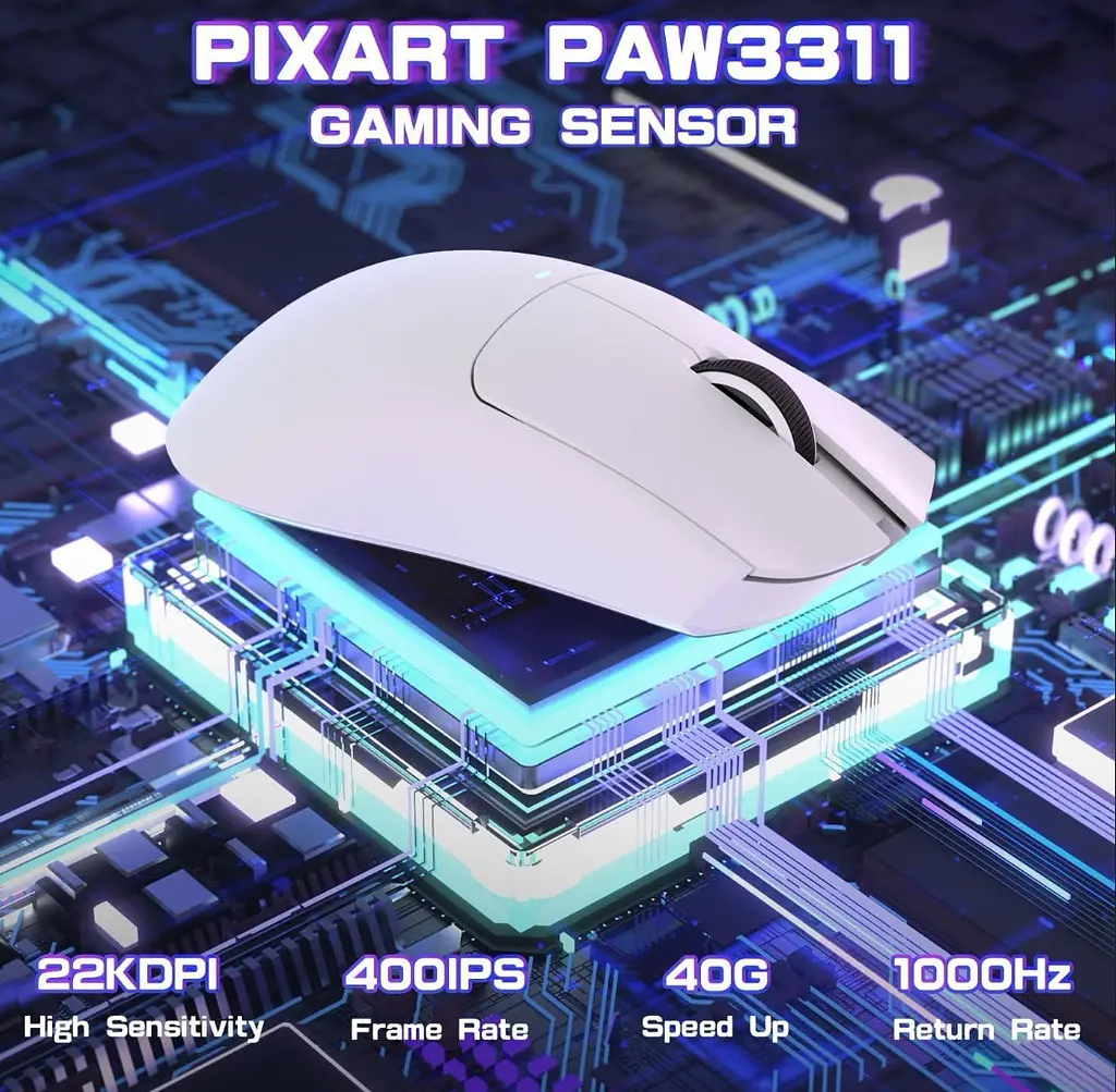 Мишка ігрова бездротова Attack Shark X11se WHITE - фото 6