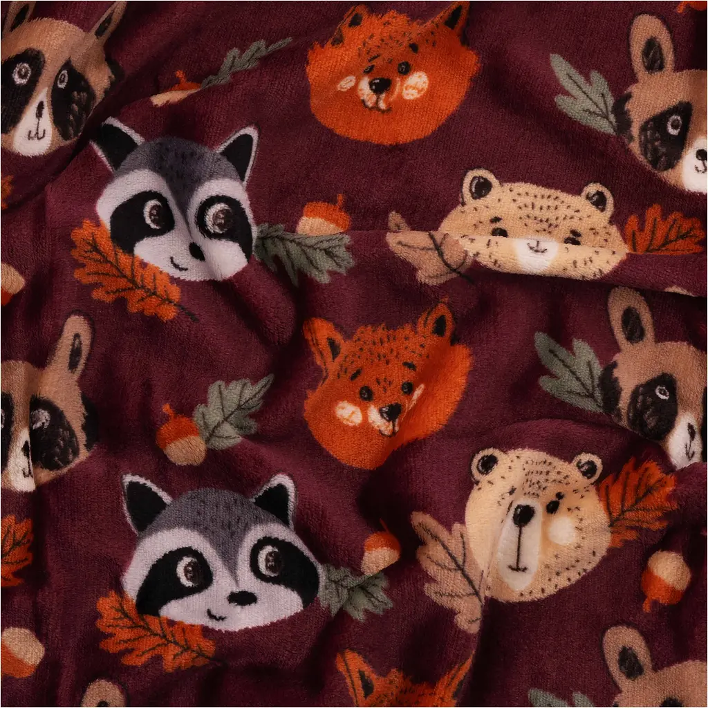 Плед Ardesto Autumn Flannel 160х200 см лісові тваринки коричневий (ART0149PB) - фото 4