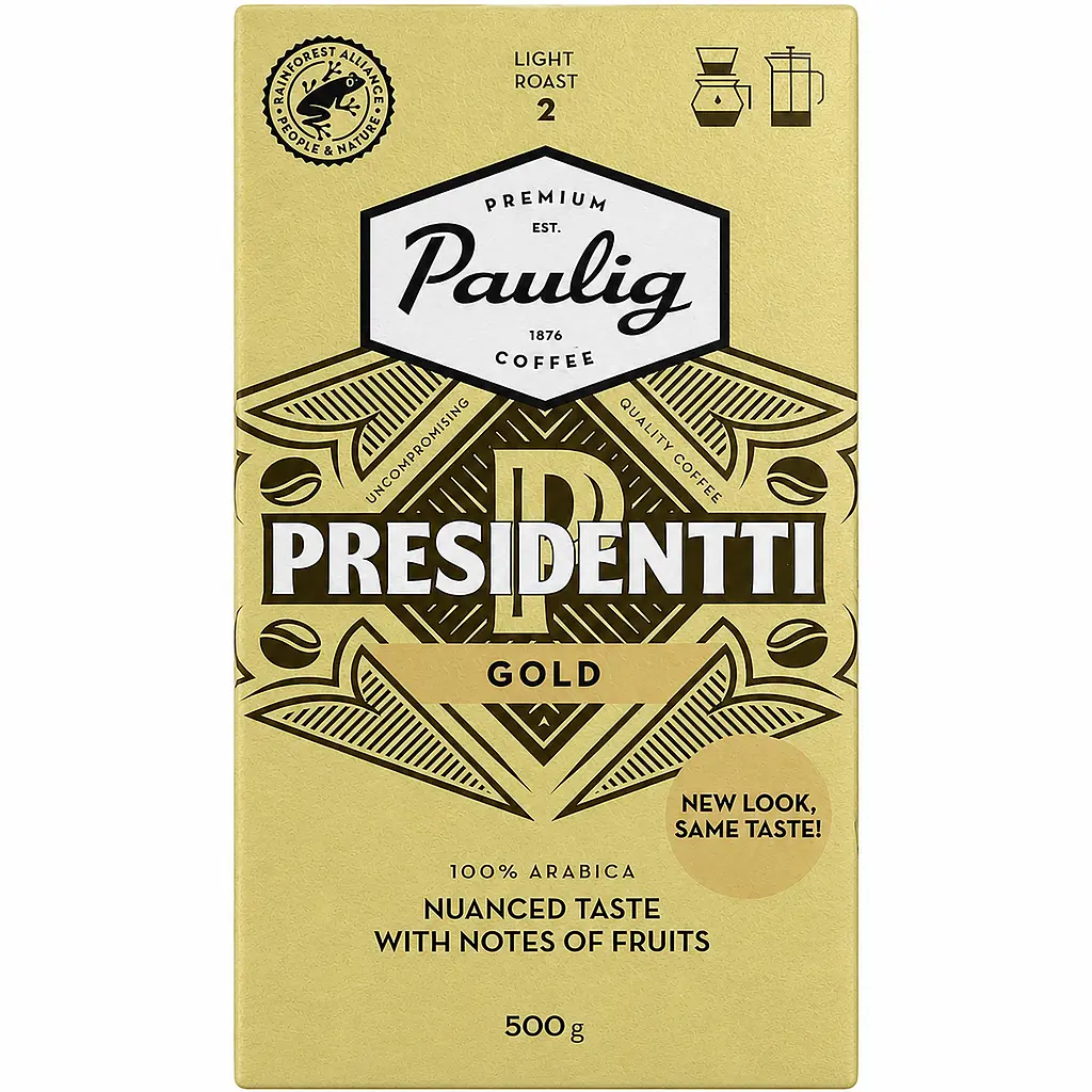 Кава мелена Paulig Presidentti Gold Label 500 г - фото 2