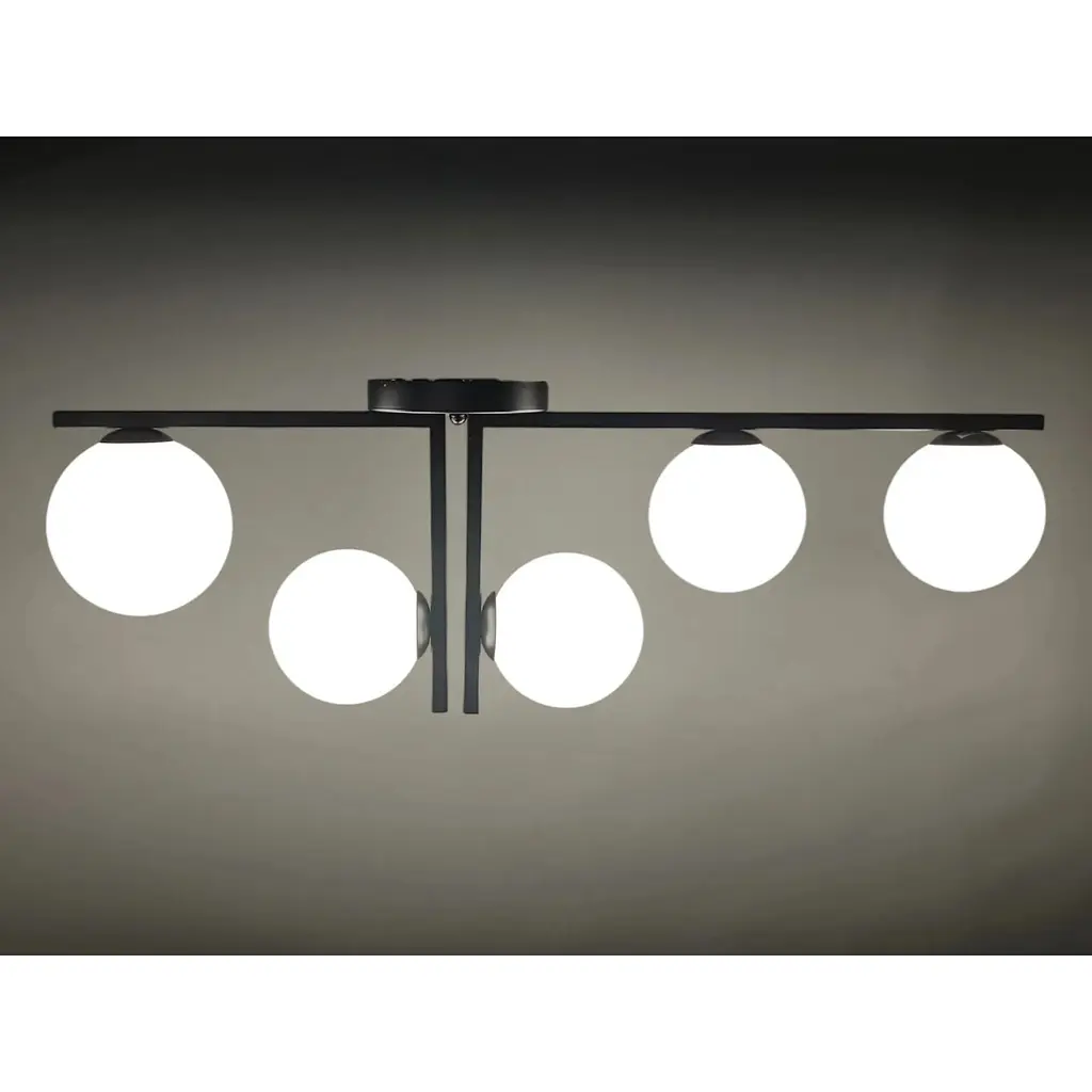 Люстра Brille молекула BR-01 699C/5 G9 BK+WT - фото 2