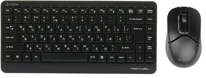 Комплект (клавіатура, миша) A4Tech Fstyler FG1112 Чорний