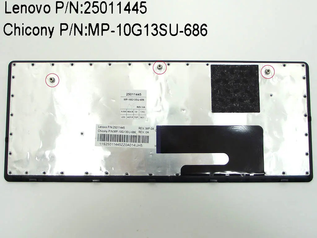 Клавіатура для LENOVO IdeaPad U260 (RU Black з рамкою). Оригінал. - фото 2