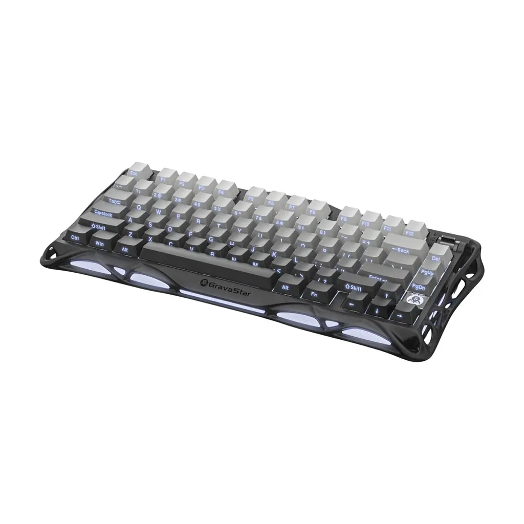 Клавіатура GravaStar Mercury K1 TKL Wireless/Bluetooth/USB UA Black (GSK1_GBLK) - фото 2