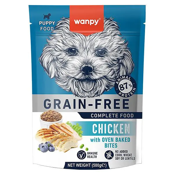 Сухий корм для цуценят Wanpy Puppy Grain Free Chicken Ванпі беззерновий з куркою 500г