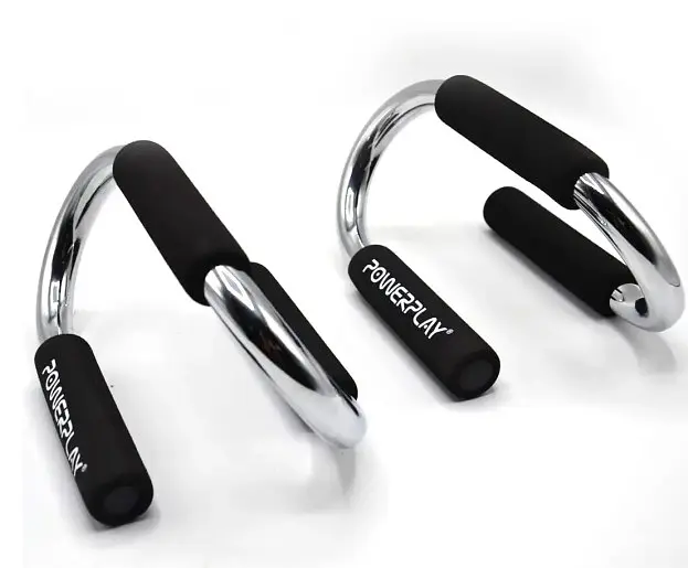 Упори для віджимань PowerPlay 4318 Push-Up Bars Stell металеві (S-подібні) (PP_4318) - фото 4