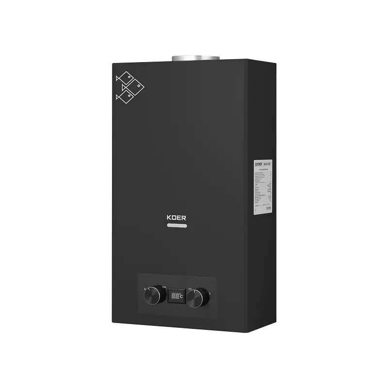 Газова колонка Koer Kwh.G0110 димохідна 10 л/хв, black KR5554 - фото 4