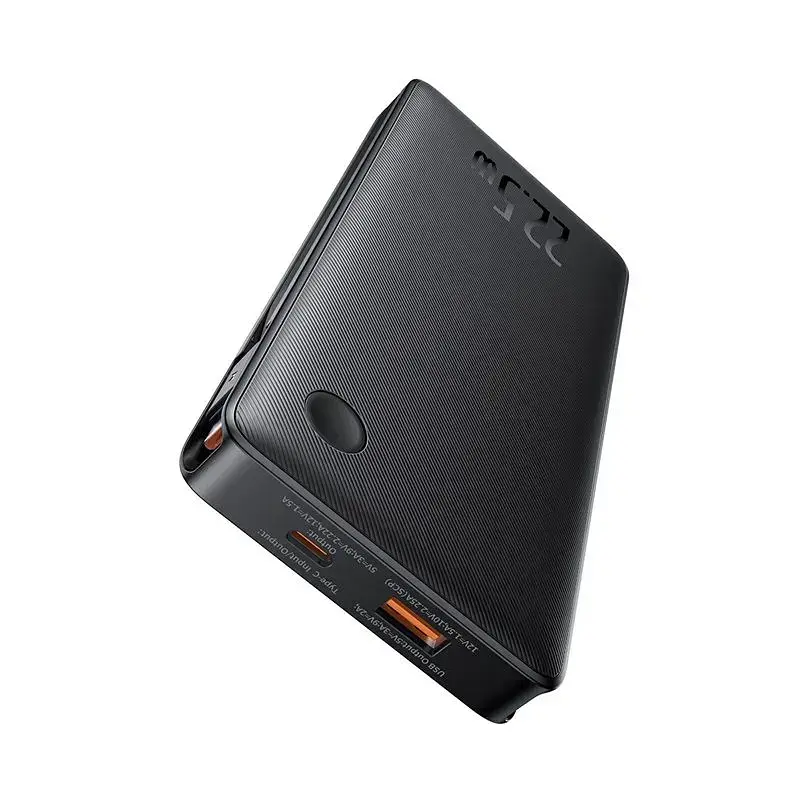 Портативна батарея Power Bank Baseus Airpow Lite Power Bank 10000mAh 22.5W Dual-Cable P10067501123-00 Black - фото 3