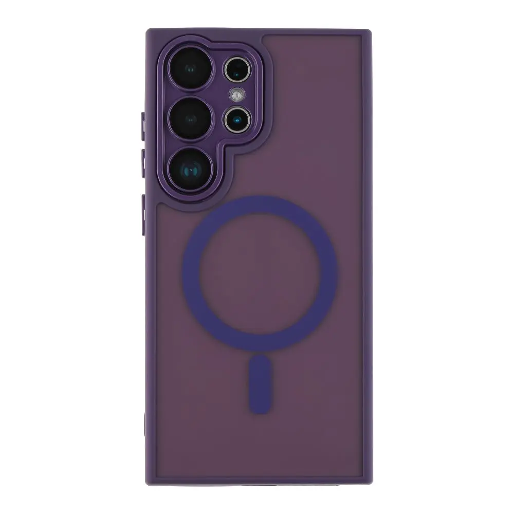Чохол-накладка Magnetic Matte Camera Lens with Magsafe Samsung Galaxy S23+ 5G Dark Purple (35226_3345448)