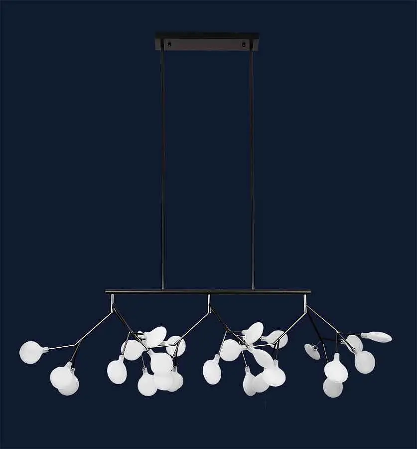 Люстра LED PETALS Levistella 918LP264-27 BK+WH - фото 2