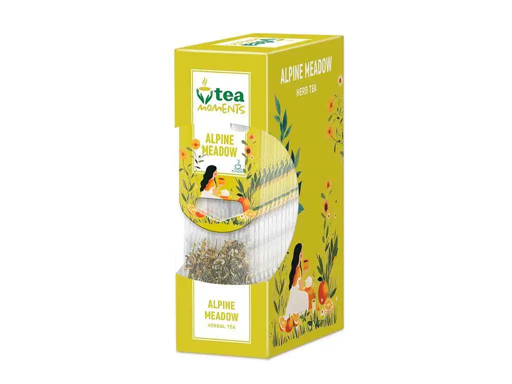 Чай пакетований фруктовий та трав'яний Tea Moments Alpine Medow кадді - пакет (2,2) 15 пакетиків