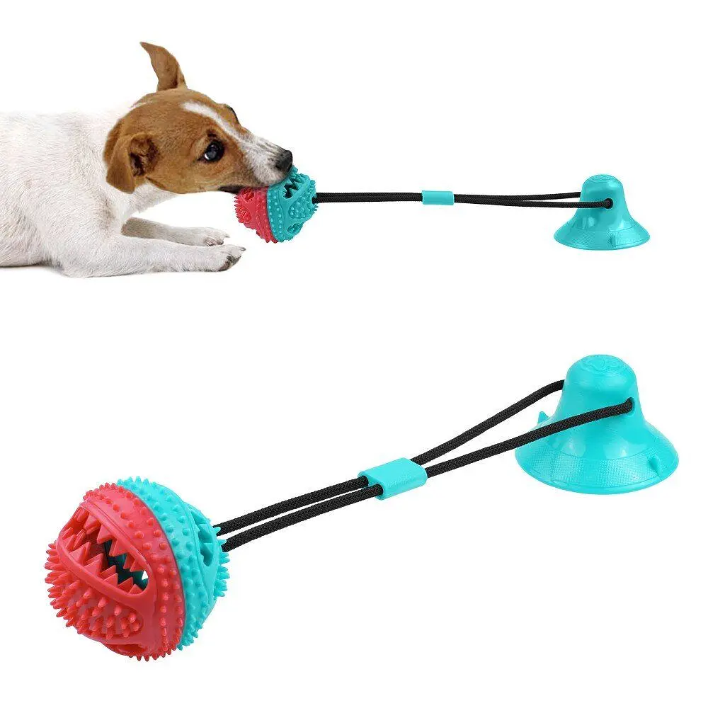 Іграшка на присоску для собак Bronzedog PetFun м'яч на канаті - фото 5