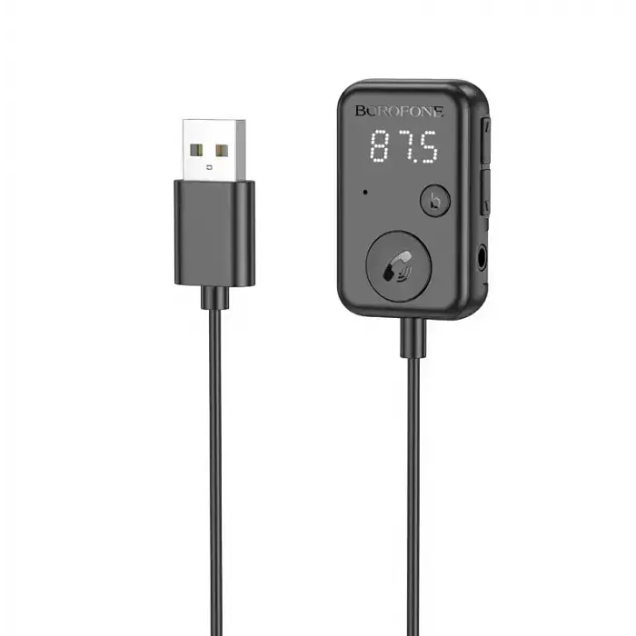 Автомобільний FM модулятор трансмітер з Bluetooth в машину V5.3 Borofone BC49 June USB - фото 3