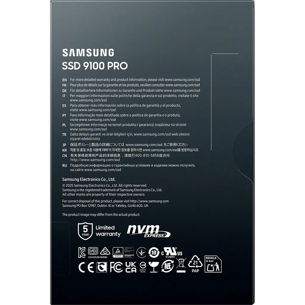 SSD накопичувач Samsung 9100 PRO 4TB (MZ-VAP4T0BW) [134169] - фото 8