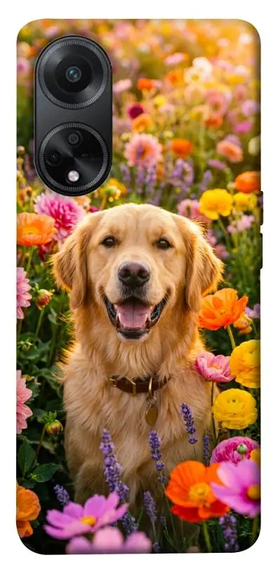 TPU чохол Demsky Flowery labrador для Oppo A98
