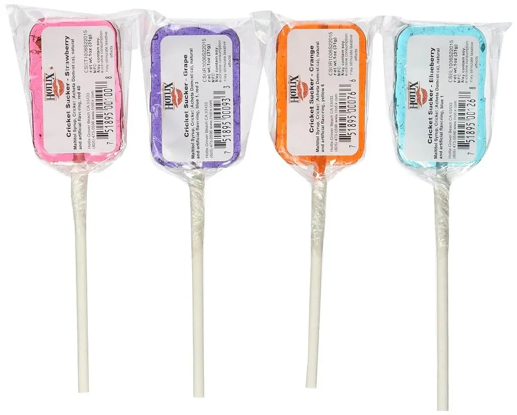 Льодяник із комахою Hotlix Assorted Cricket Sucker 1шт, 28г - фото 3