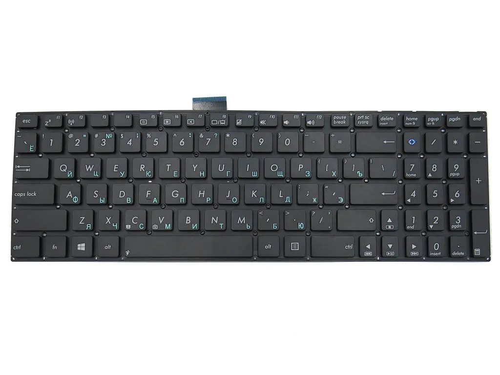 Клавіатура для ASUS X553M, X553MA, X502C, K555LA, K555LP, K555LB, K555LD, K555SJ, X555L, F553M, X554L (UA Black без рамки). Оригінал. - фото 3