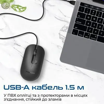 Компьютерная мышка Promate CM-2400 USB Black (cm-2400.black) - фото 6