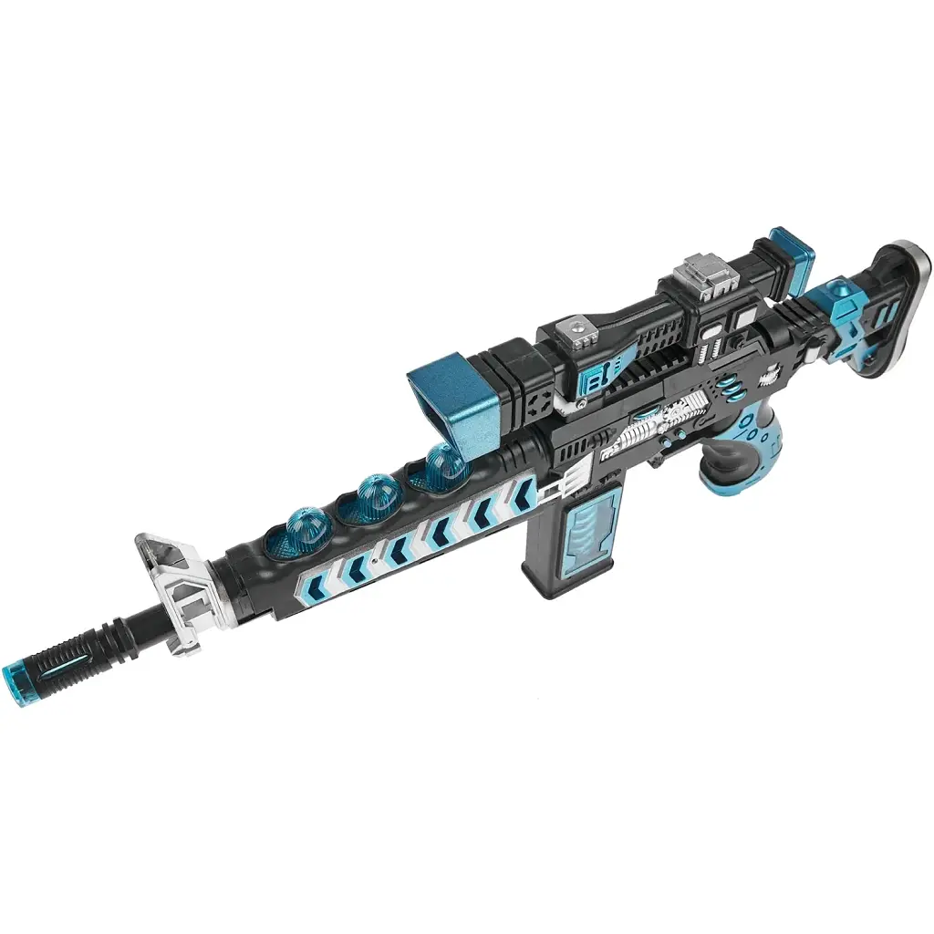 Іграшкова зброя ZIPP Toys Автомат світло-звуковий Зброя майбутнього Cиній (829) - фото 4