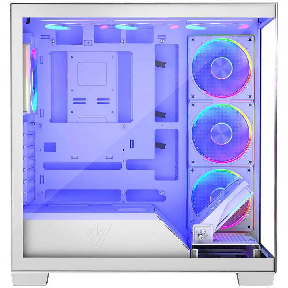 Корпус Modecom VOLCANO STELLAR ARGB MIDI 5x120 мм fans WHITE без БЖ ATX (AT-STELLAR-5F-ARGB-20) - фото 9