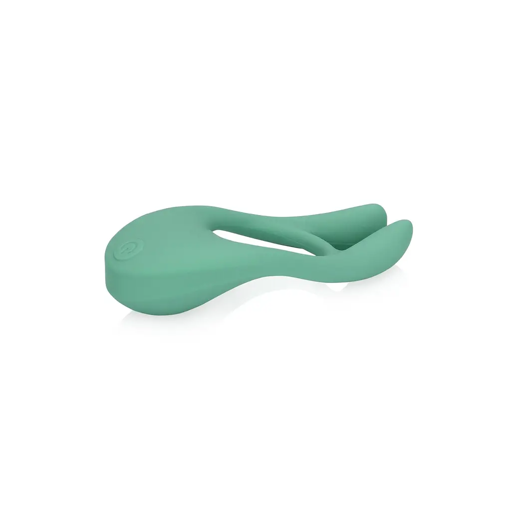 Кільце ерекційне Loveline Pointed Cock Ring 10.7 см (зелений) - фото 3