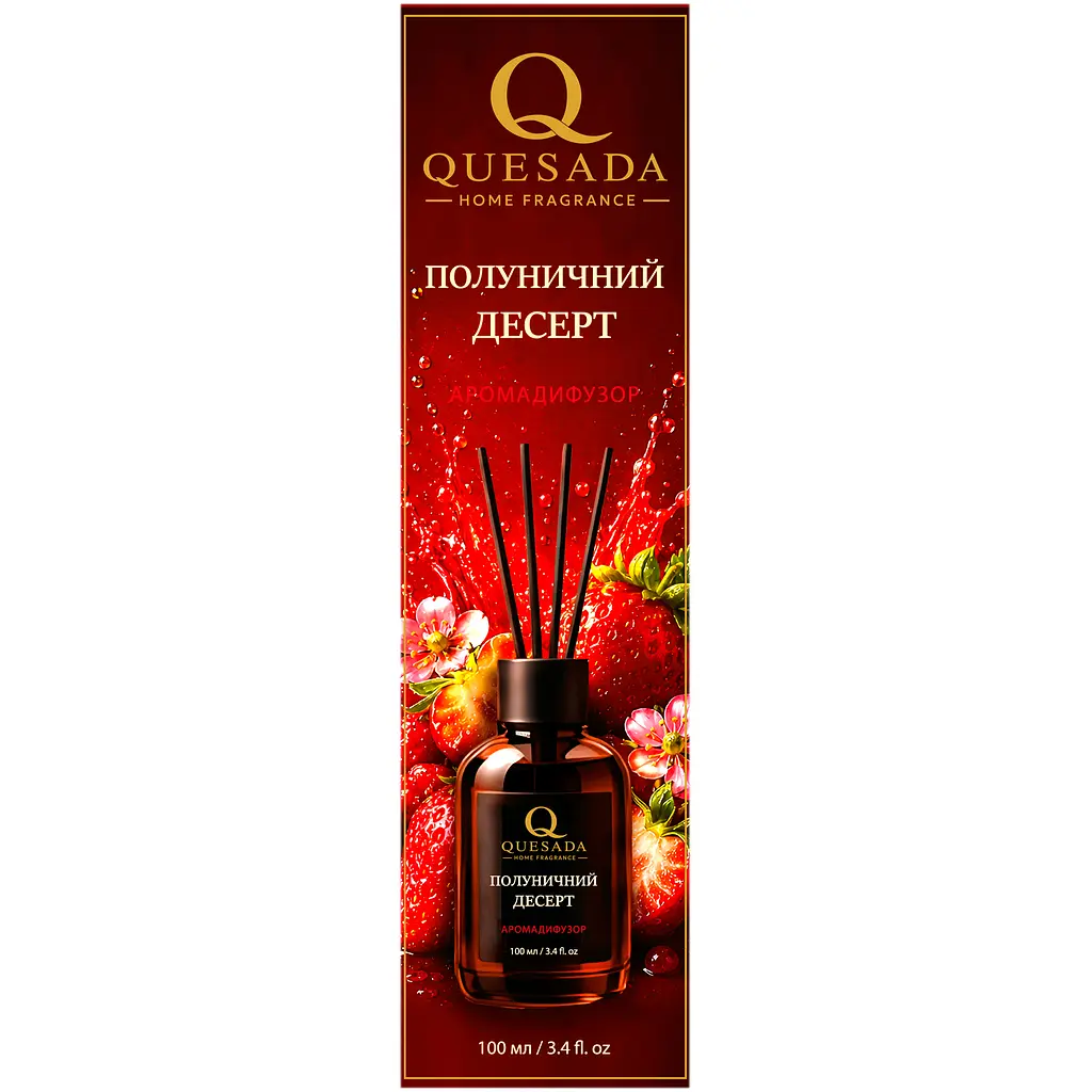 Аромадифузор Quesada Полуничний десерт 100 мл