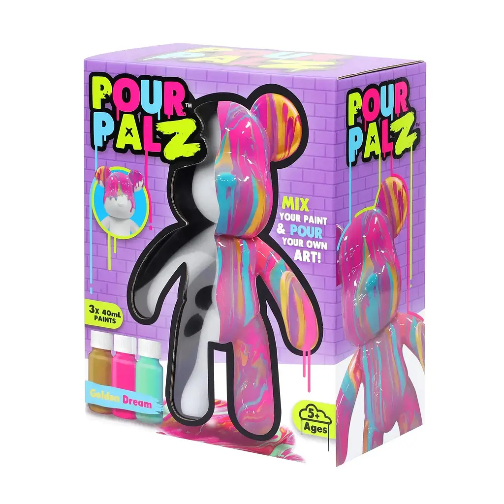 Набор для творчества ToyMonster Pour Palz Мишка Золотая мечта (GS-G08681) - фото 2